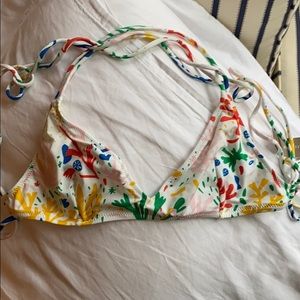 J CREW bikini top - playa - Matisse print